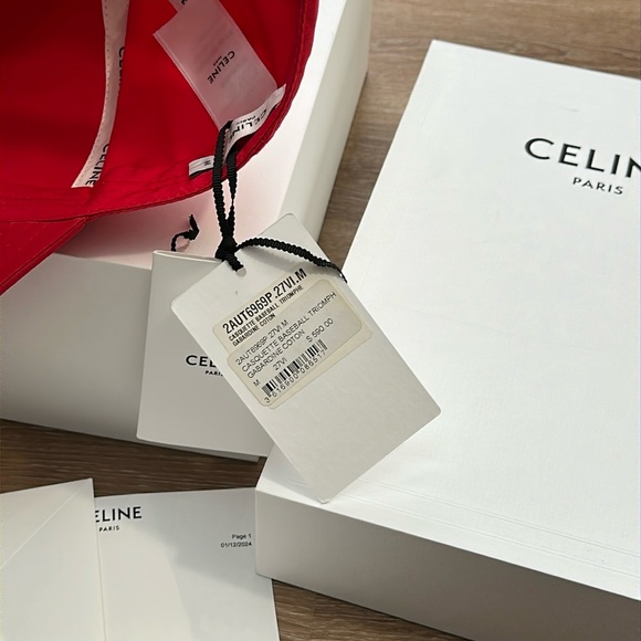 CELINE TRIOMPHE BASEBALL CAP IN COTTON - Picture 7 of 14